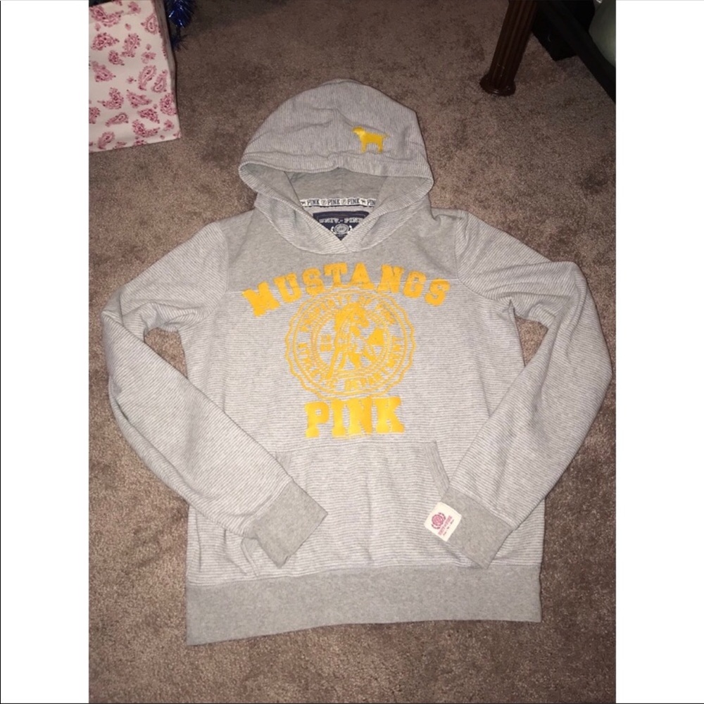 VS pink Mustangs hoodie